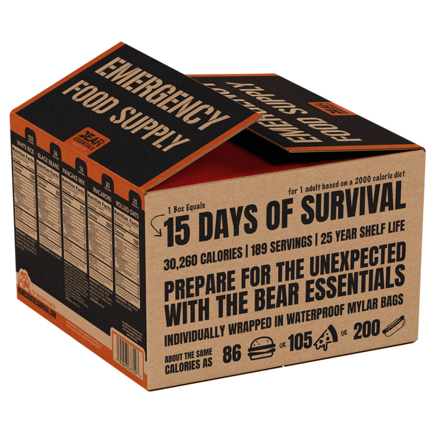 3 MONTH SUPPLY (6 boxes) 15 Day Emergency Food Supply